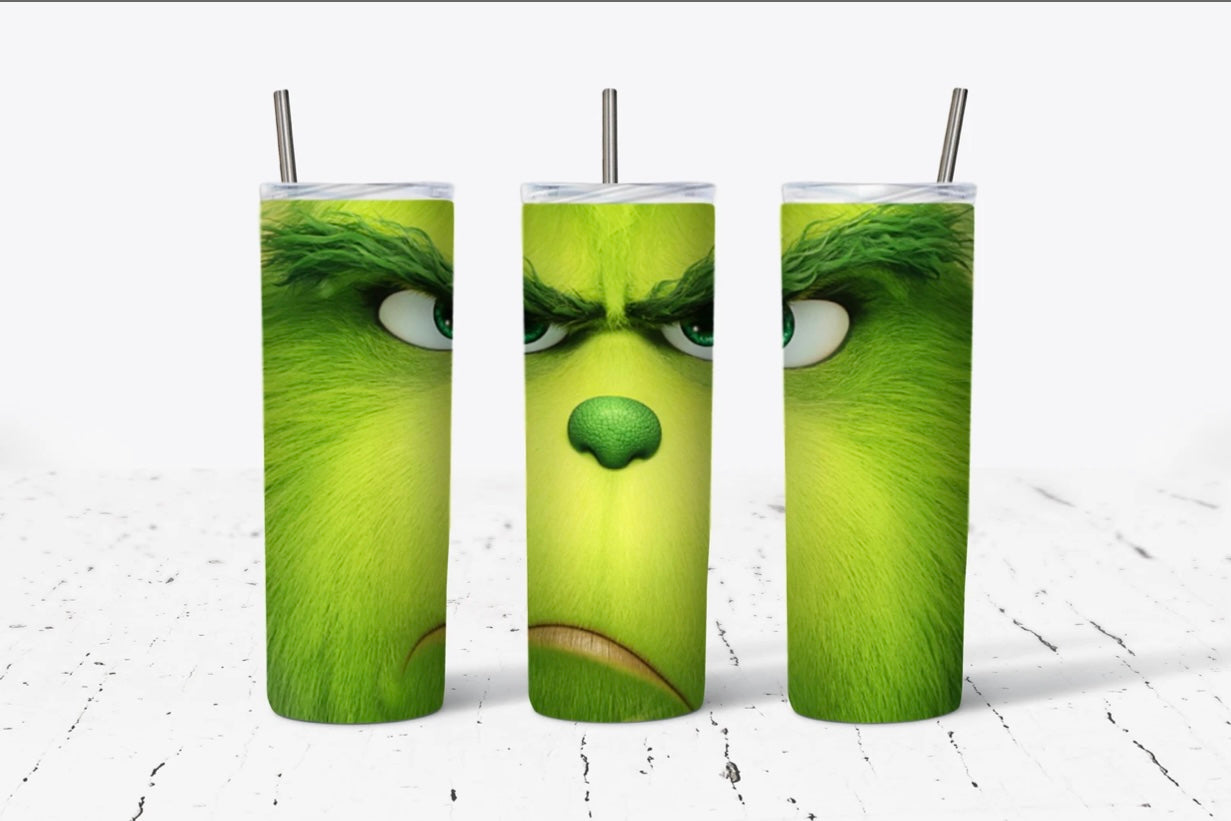 Grinch Sublimation Tumbler – Press Marks