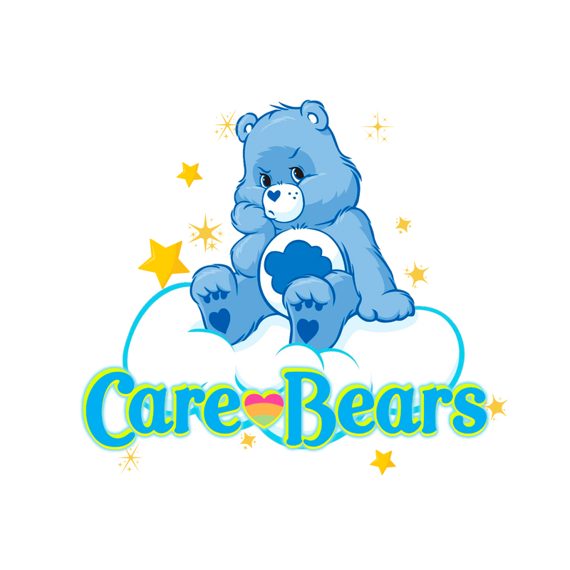 DTF Transfer Sheet - Blue Care Bear