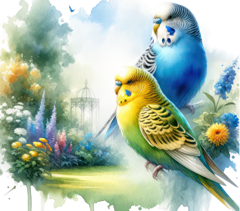 Budgies 20oz Skinny Tumbler Printed Paper