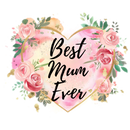 Mother's Day DTF Print - Rose Best Mum Ever