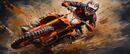 Red Dirt Bike Printed Sublimation Paper for 11oz mug.