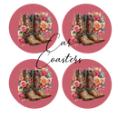 Car Coaster Sublimation Prints -Boots