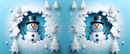 3D Snowman hole Printed Sublimation Paper for 11oz mug.
