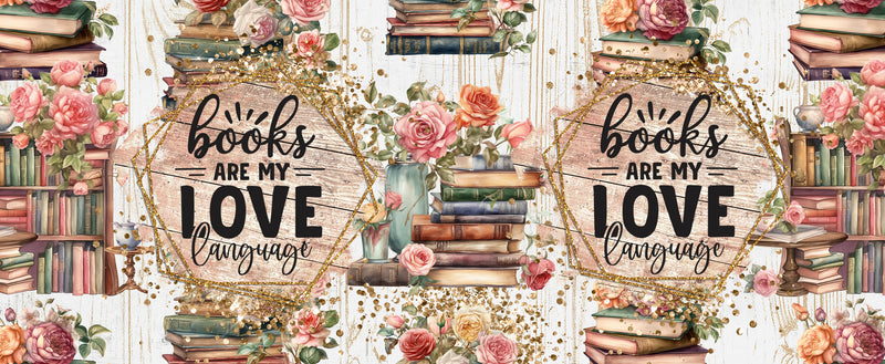 Books are my love Printed Sublimation Paper for 11oz mug