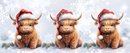 Baby Highlander Cow Christmas Printed Sublimation Paper for 11oz mug