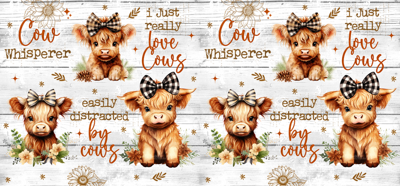 Cow Whisper Printed Sublimation Paper for 11oz mug.