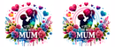 Mother Son Best Mum Printed Sublimation Paper for 11oz mug.