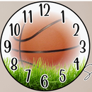 Round Clock Sublimation Print - Basketball