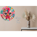 Round Clock Sublimation Print - Patchwork Chook
