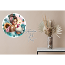 Clock Sublimation Print - Tattoo Lady