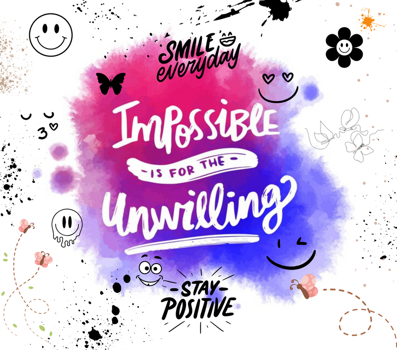 Smile Everyday 20oz Skinny Tumbler Printed Paper