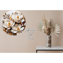 Round Clock Sublimation Print - Lillies