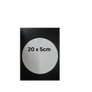 3mm 5cm Round White Acrylic with 1 hole