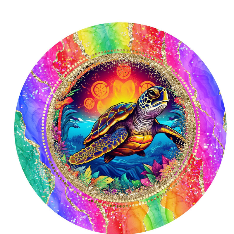 Bright Turtle Wind Spinner design to fit an 8' Spinner.