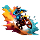 DTF Transfer Sheet - Dirt Bike