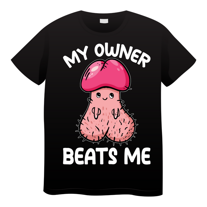 18+ DTF Print - My owner beats me
