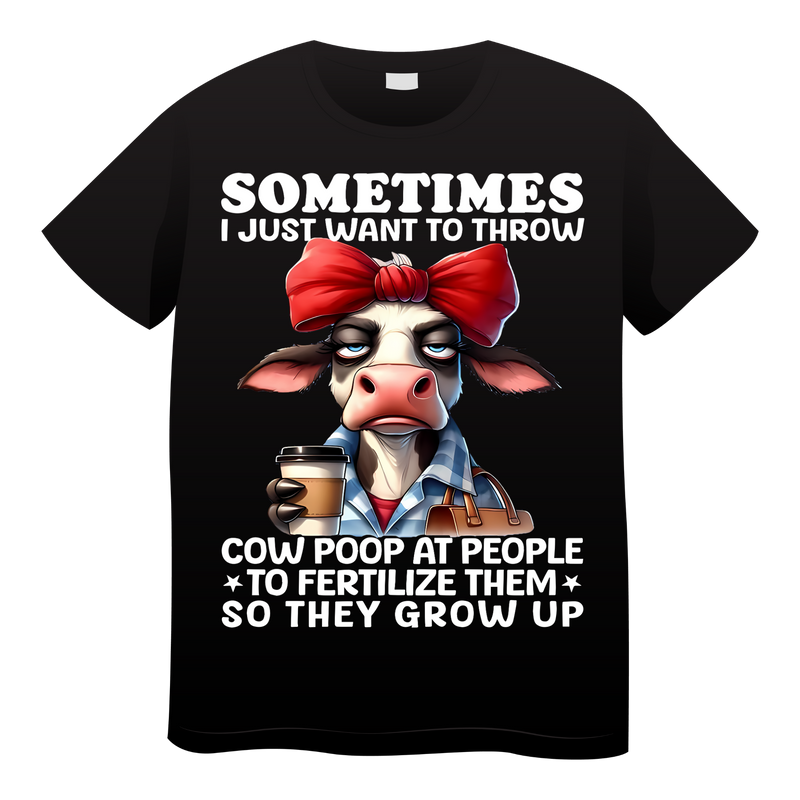 18+ DTF Print - Cow Poop
