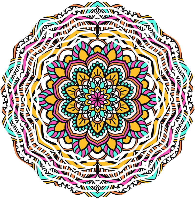 Mandala Wind Spinner design to fit an 8' Spinner.