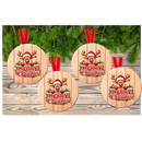 Reindeer Merry Christmas Hanging Ornament Sublimation Prints