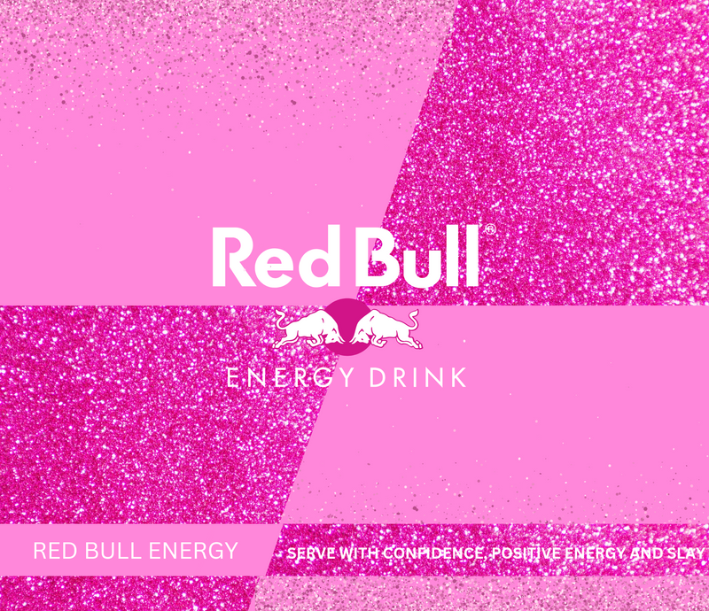 Red Bull 20oz Skinny Tumbler Printed Paper