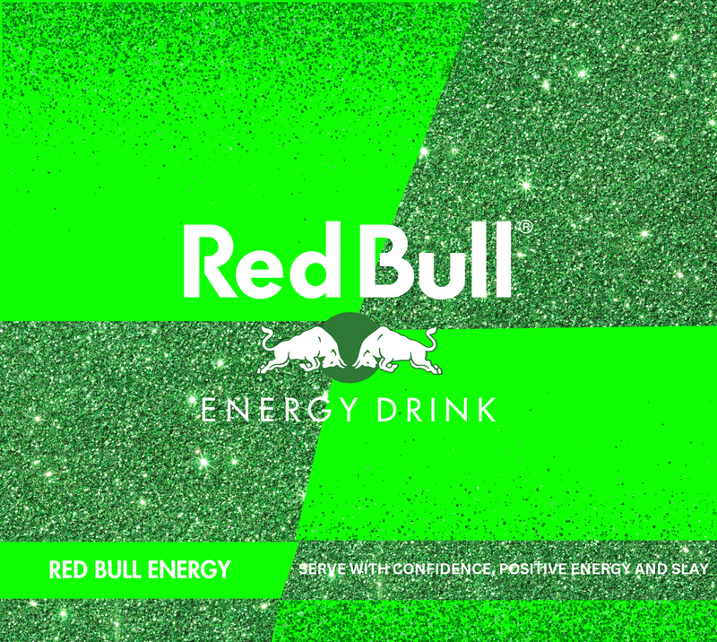 Red Bull 20oz Skinny Tumbler Printed Paper