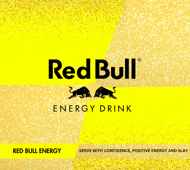 Red Bull 20oz Skinny Tumbler Printed Paper