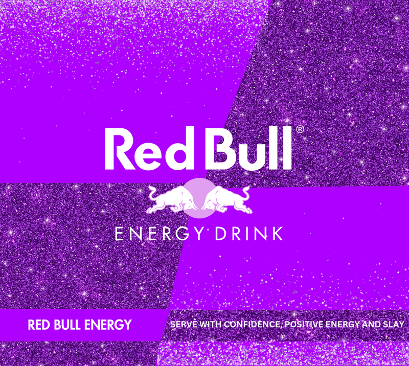 Red Bull 20oz Skinny Tumbler Printed Paper