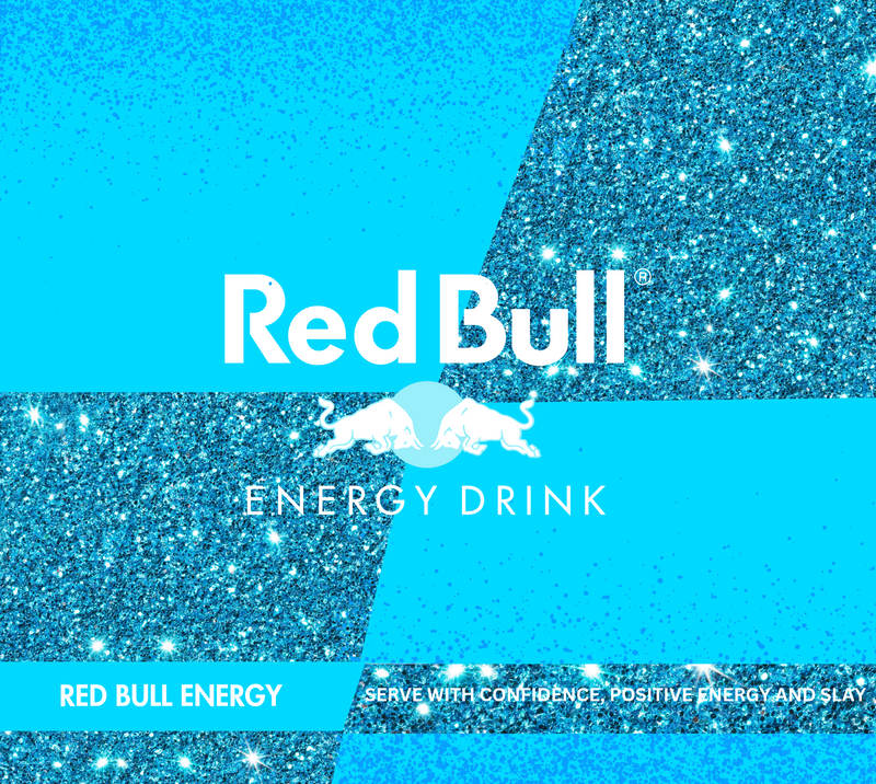 Red Bull 20oz Skinny Tumbler Printed Paper