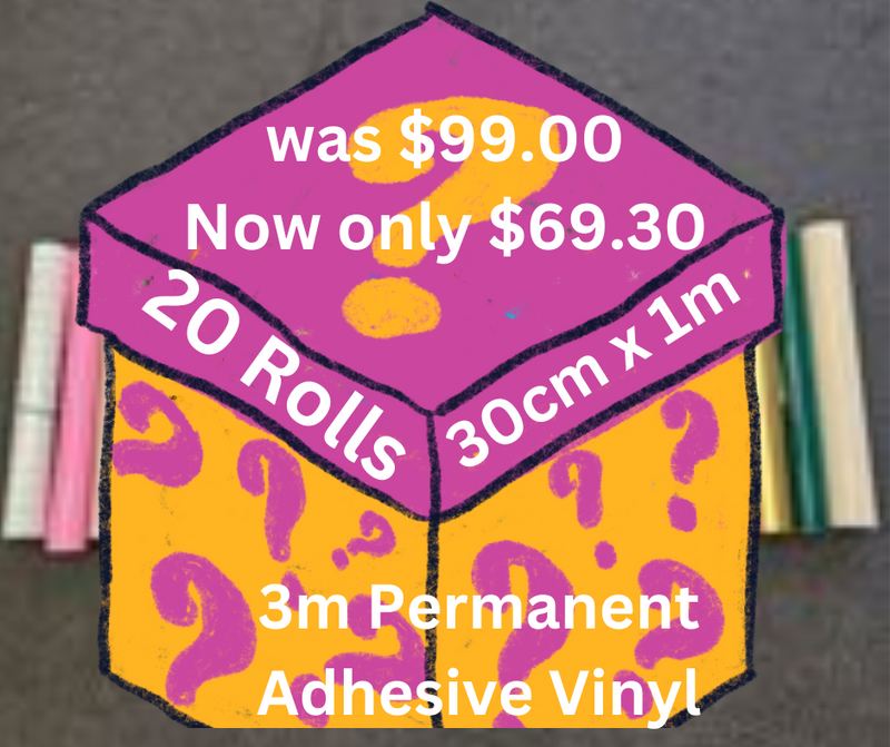 3m Permanent Adhesive Vinyl Mystery box 20 Rolls