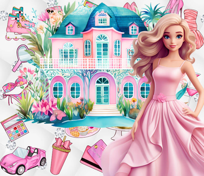 Doll Palace 20oz Skinny Tumbler Printed Paper