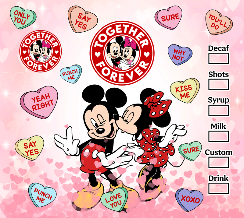 Together for Ever 20oz Skinny Tumbler Printed Paper