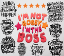 I'm Not Bossy 20oz Skinny Tumbler Printed Paper