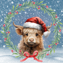 Christmas HIghlander Cow Wind Spinner design to fit an 8' Spinner.