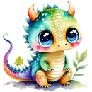 DTF Transfer Sheet - Baby Dragon