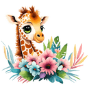 DTF Transfer Sheet  Giraffe