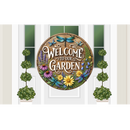 Sublimation Round Welcome Print - Welcome to my garden