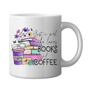 11oz Sublimation print - Girl and books