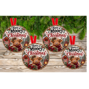 Have a mooey  Christmas Hanging Ornament Sublimation Prints