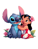 DTF Transfer Sheet - Blue Dragon and Friend