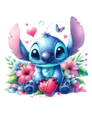 DTF Transfer Sheet - Alien Floral Heart