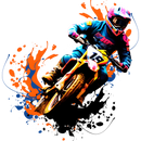 DTF Transfer Sheet - Dirt Bike