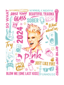 DTF Transfer Sheet - Pinky Glass
