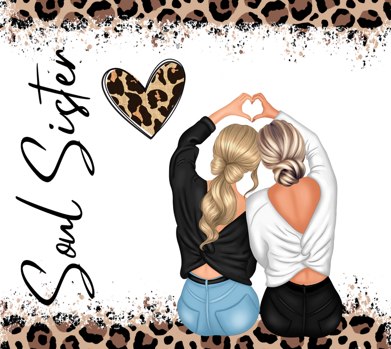 Blonde Soul Sisters 20oz Skinny Tumbler Printed Paper