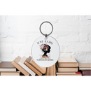 5cm Round Keyring Print -just a girl
