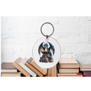 5cm Round Keyring Print book dragon