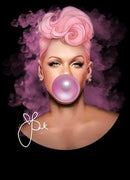 DTF Transfer Sheet - Bubble Gum Pinky (Transparent background)