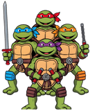 UV DTF POPCORN BOX PRINTS - TURTLES