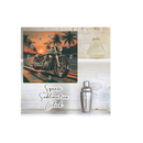 Square Clock Sublimation Print - Cruise Bike