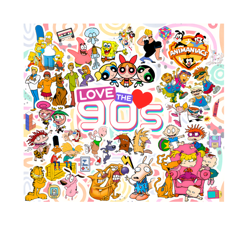 90's Baby 20oz Skinny Tumbler Printed Paper
