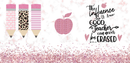Pink Glitter Teacher Printed Sublimation Paper for 11oz mug